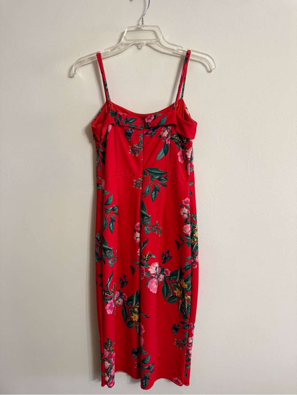 RACHEL Rachel Roy Women's Red Floral Tropical Printed Delilah Dress Medium M - Picture 5 of 5